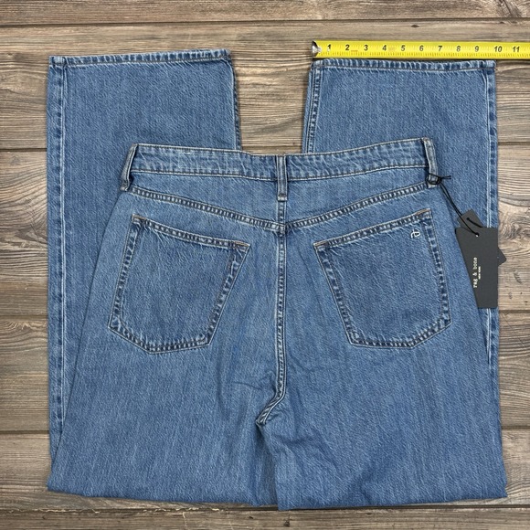 rag & bone Women's Lori Mid Rise Wide Leg Jeans Medium Wash Size 28 NEW $258 - Picture 8 of 12